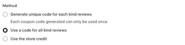 Use code for all reviews